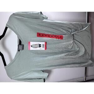 Matty M Women's Light Olive Knotted Tee - Size M